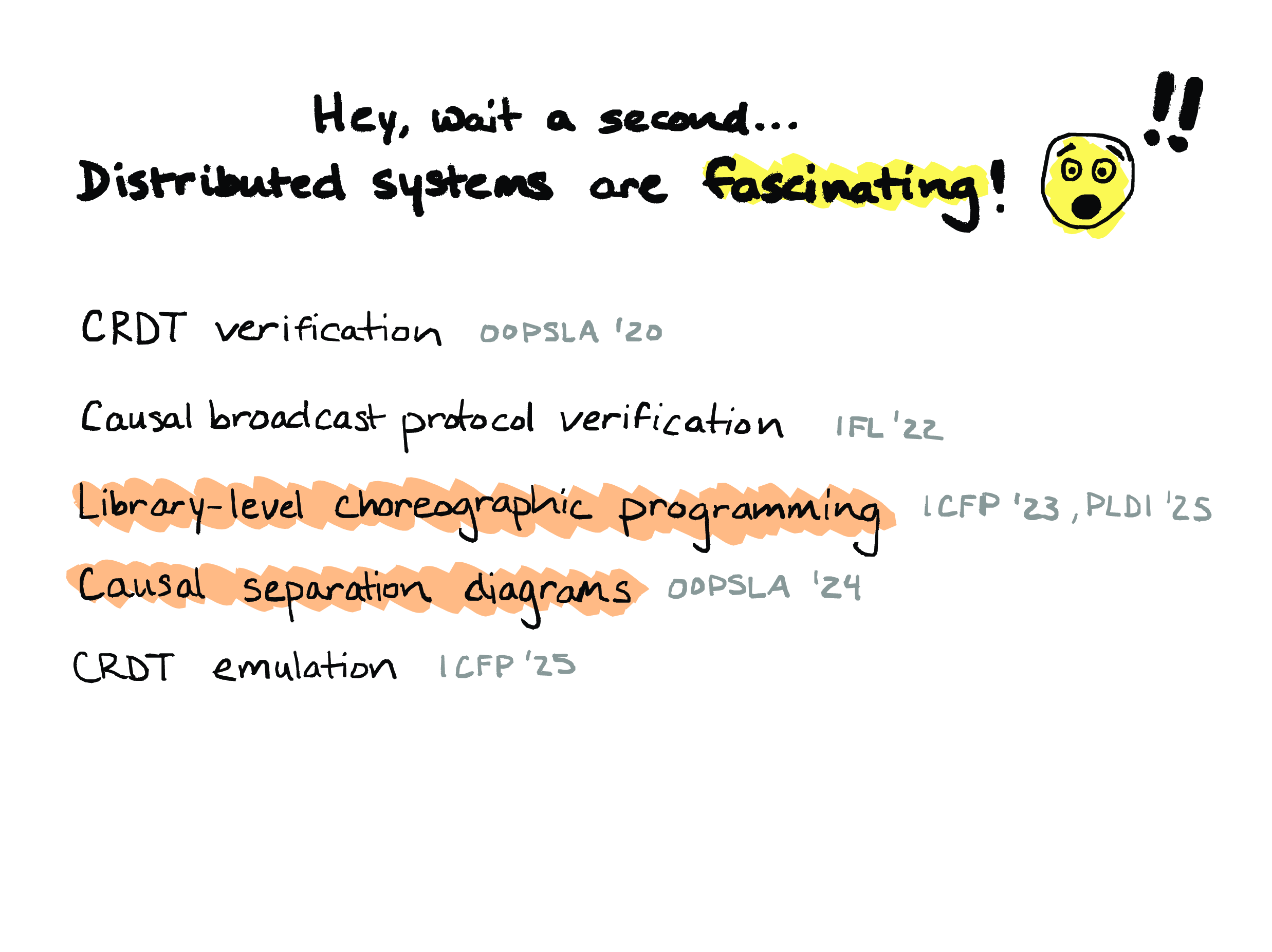 Hey, wait a second... Distributed systems are fascinating!